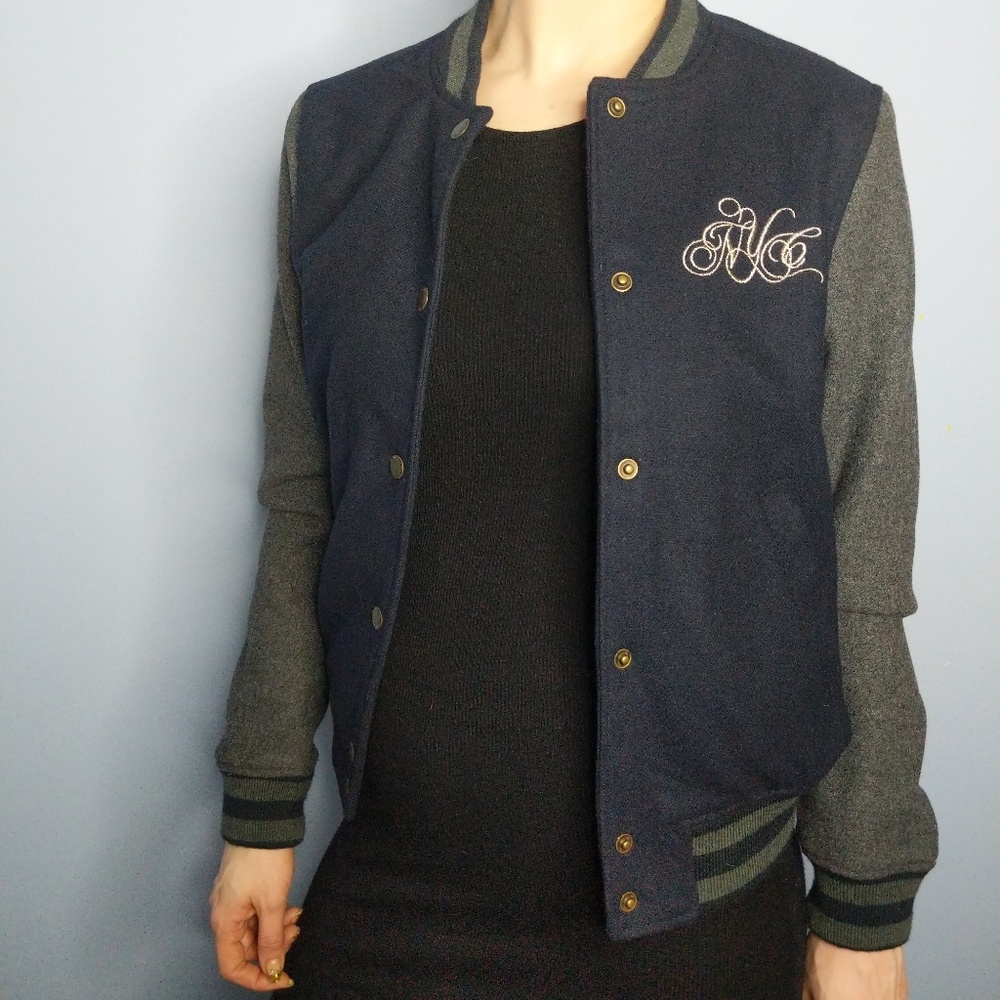 H & M Letterman jacket size 2 - Picture 3 of 6